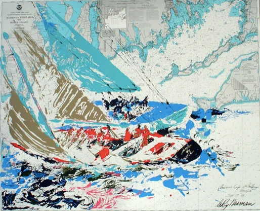 America’s Cup 19th Challenge Poster by LeRoy Neiman