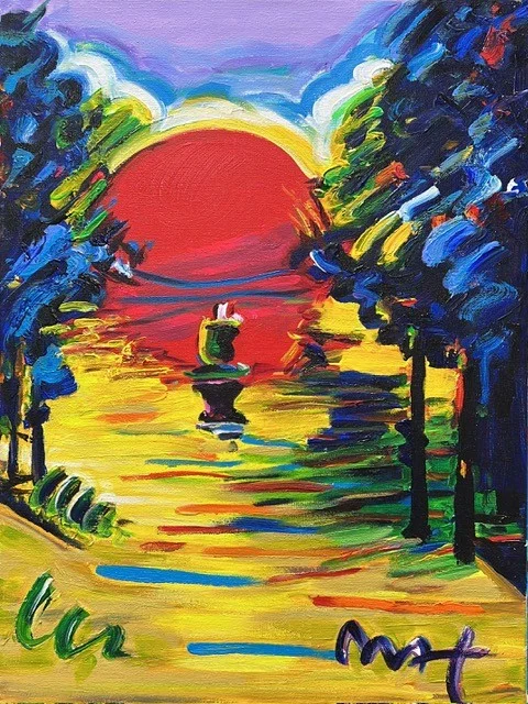 Better World (18 × 24) with Peter Max COA by Peter Max