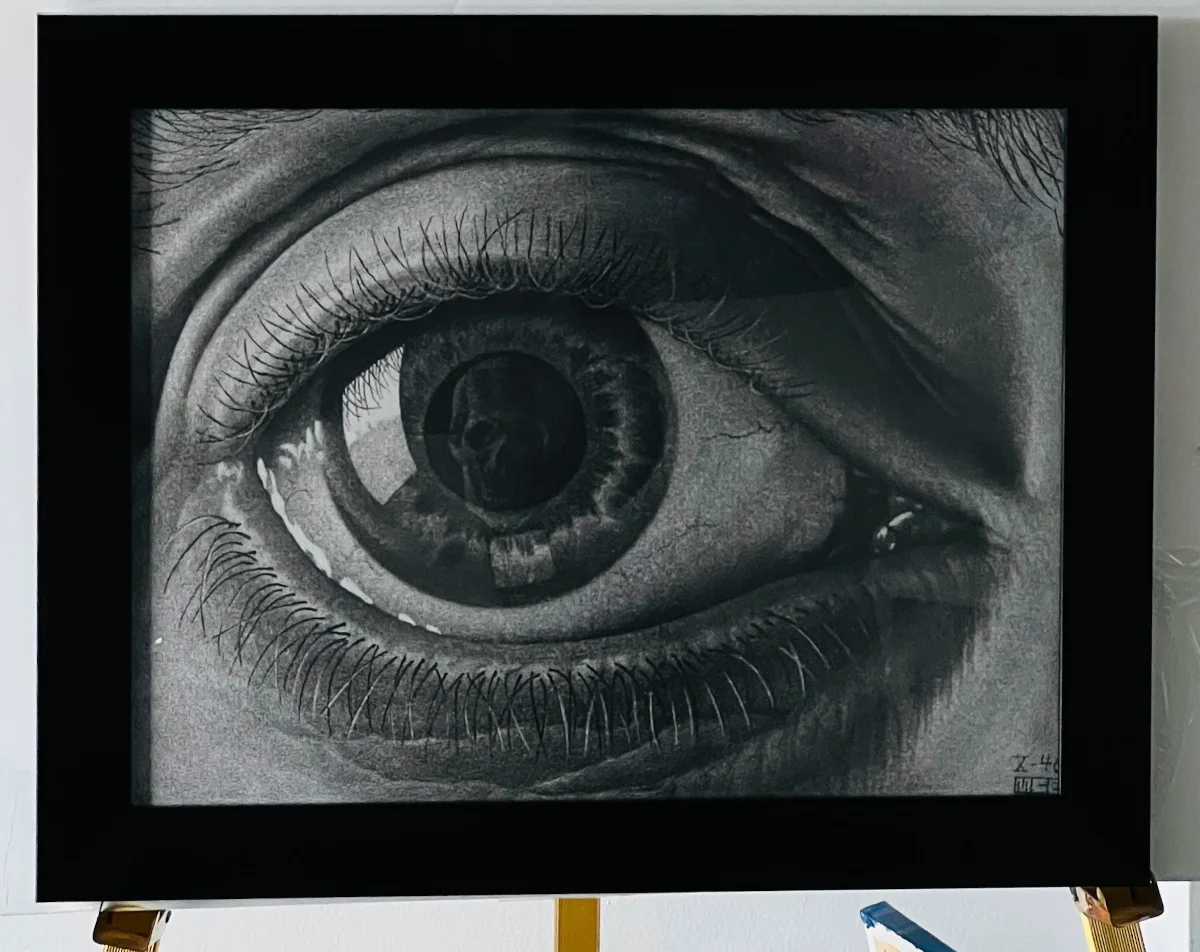 Eye (Framed) by M. C. Escher