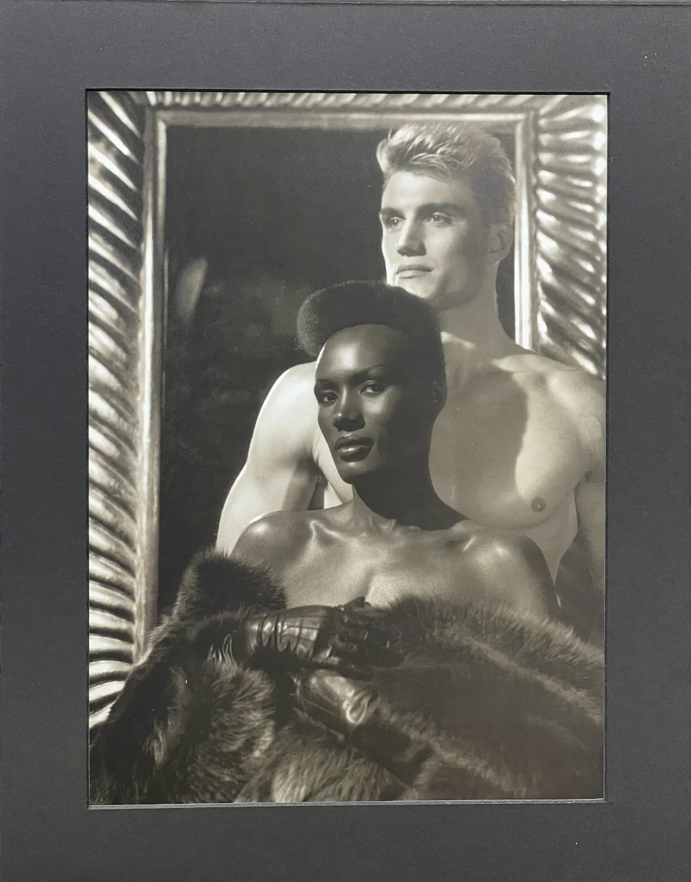 Grace Jones & Dolph Lundgren by George Hurrell