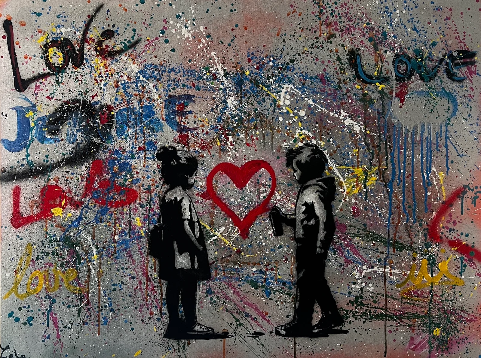 Graffiti Young Love by Celo