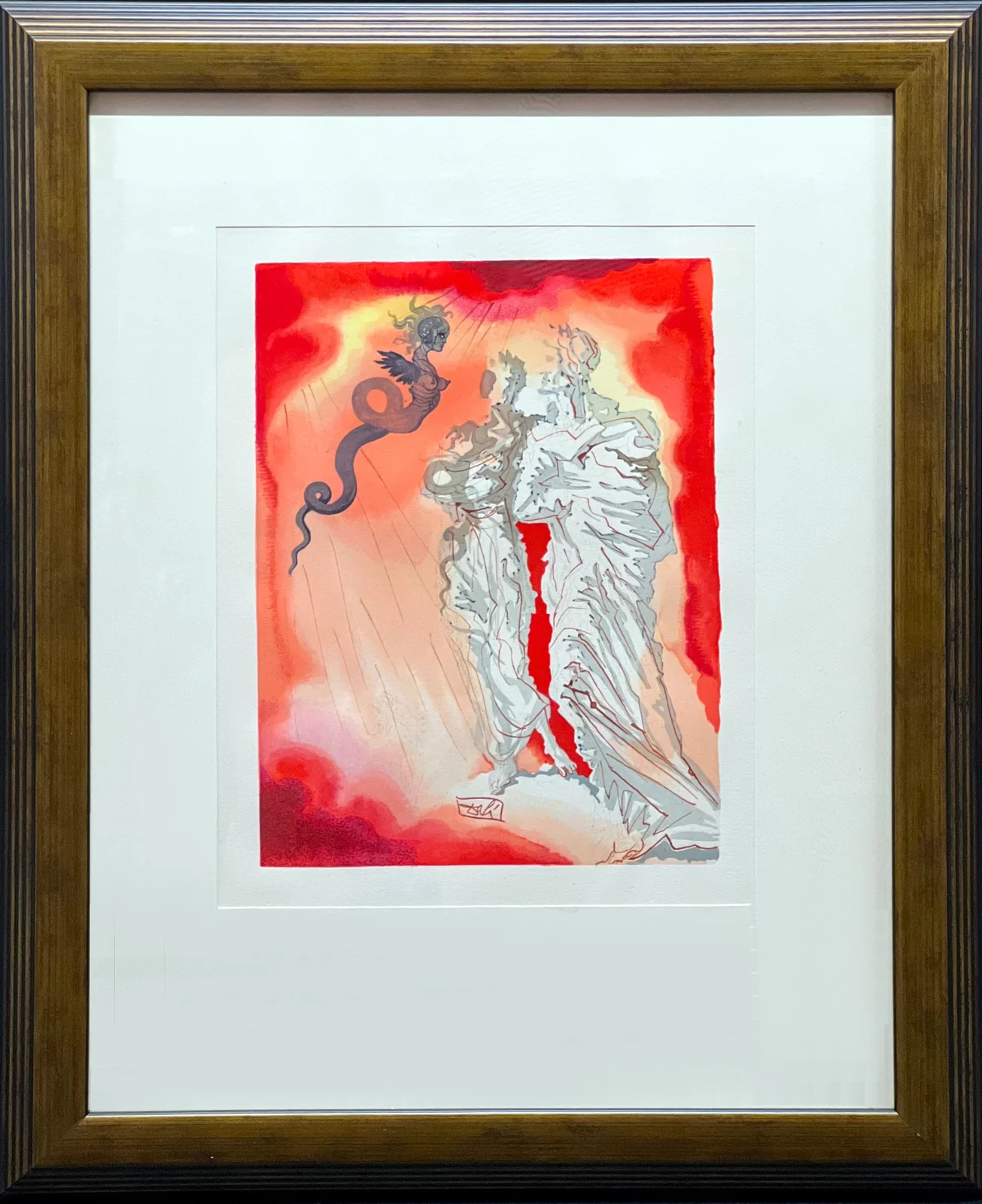 Inferno 21: Fraud (Framed) by Salvador Dalí