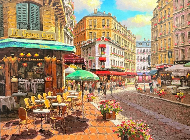 La Grand Cafe (Stretched) by Sam Park