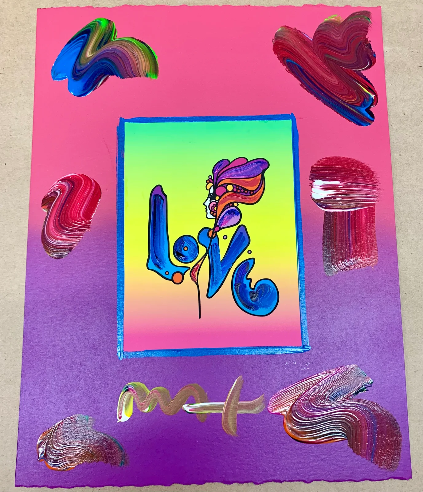 Love 2010, Version 1, #6 with Max Certificate by Peter Max