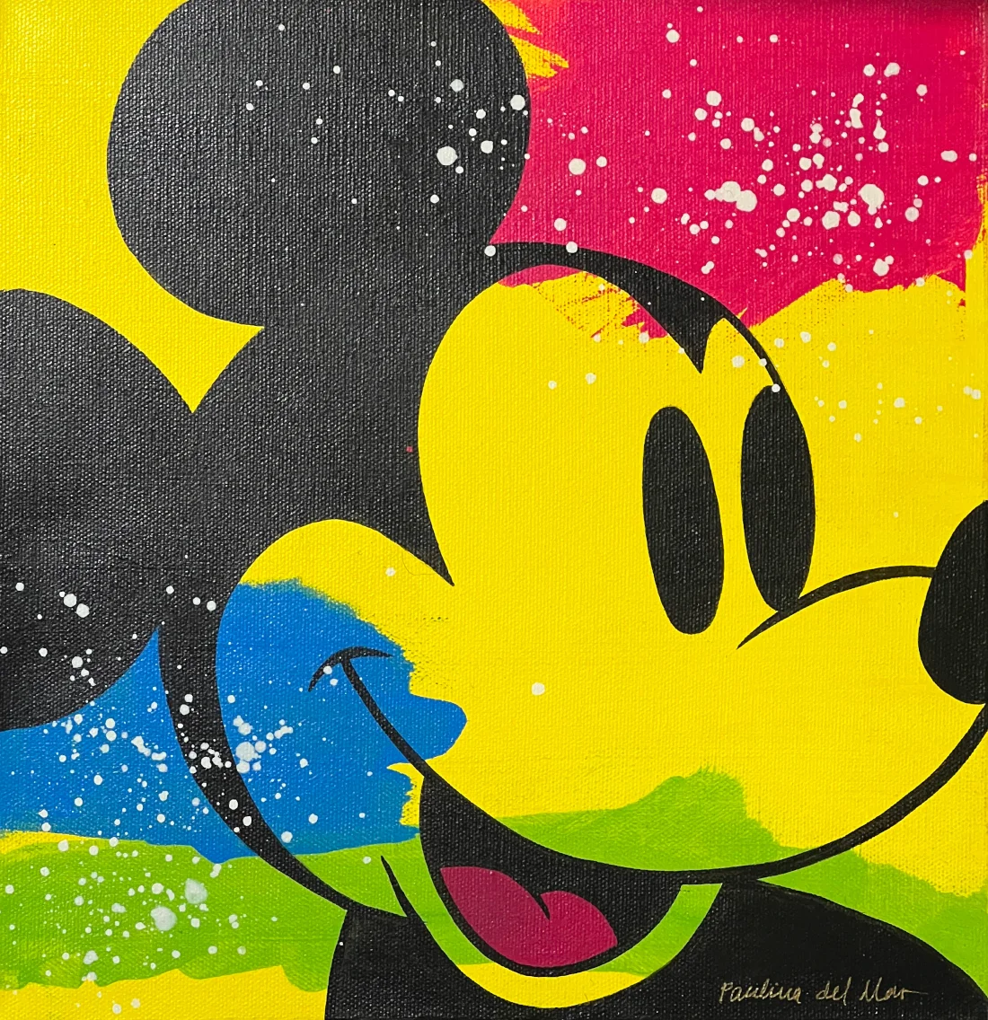 Mickey Mouse Yellow by Paulina Del Mar