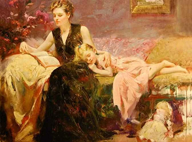 Precious Moments Canvas by Pino