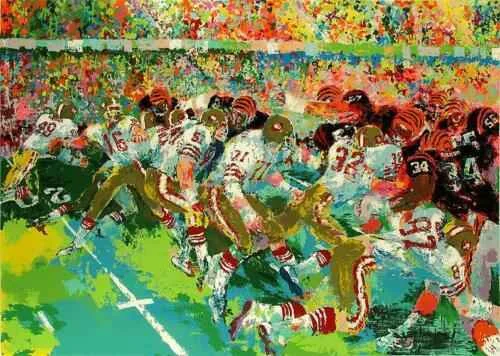 Silverdome Super Bowl by LeRoy Neiman