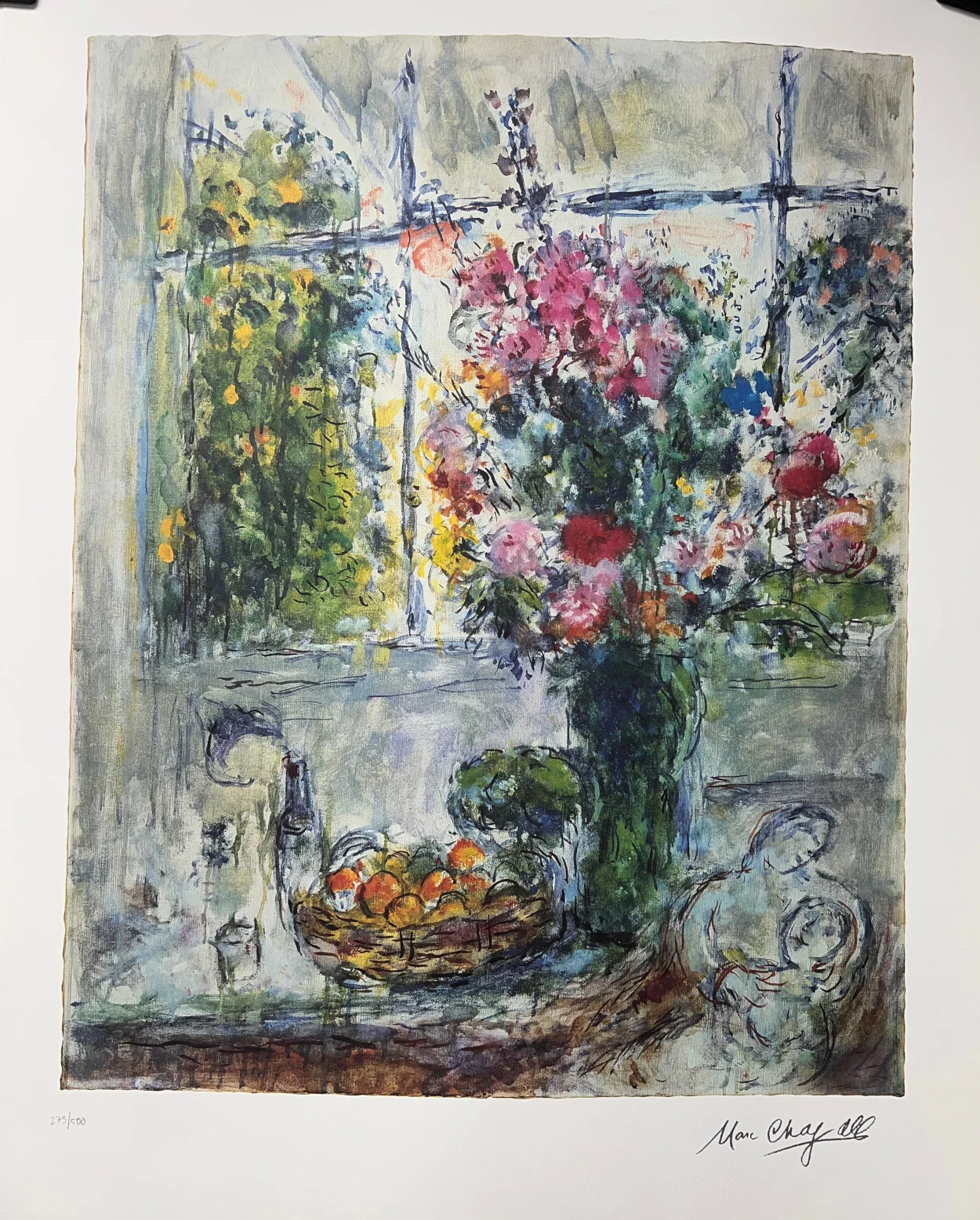 Still Life with Flowers by Marc Chagall