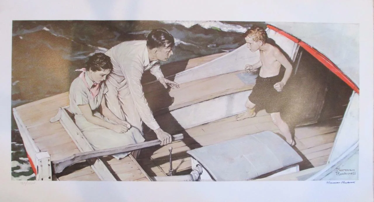 When Am I Going to Be Captain by Norman Rockwell