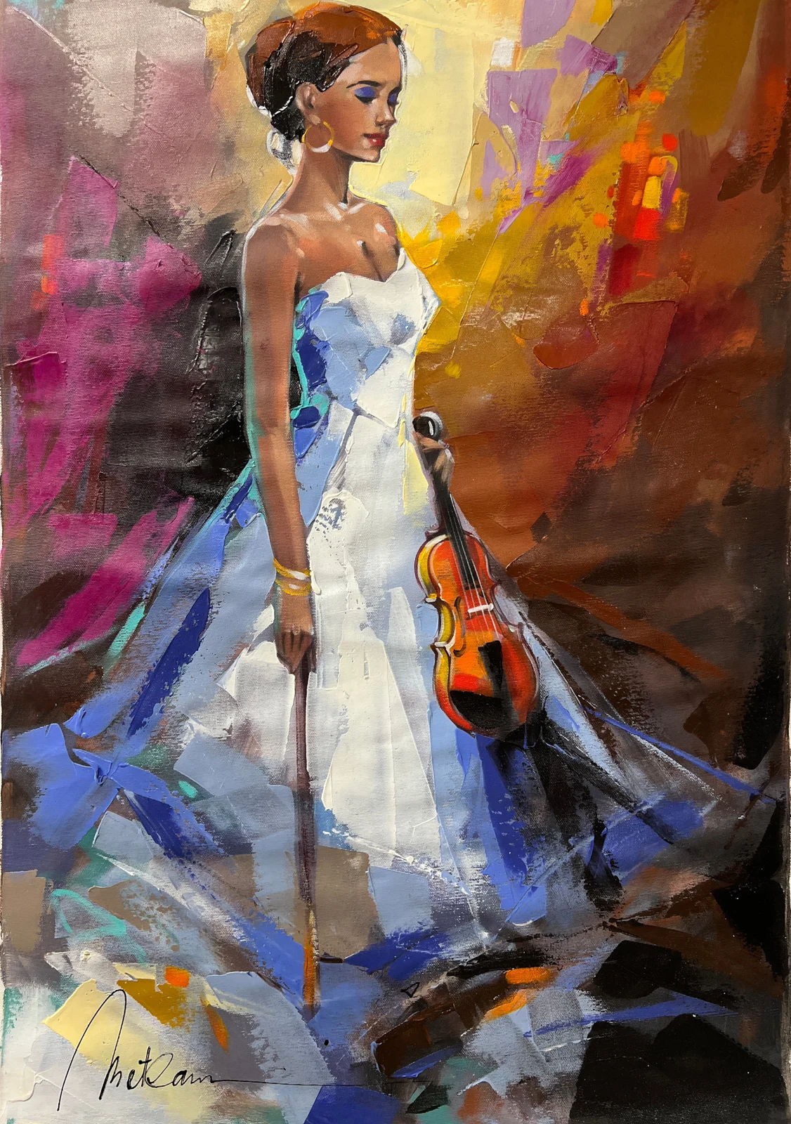 Young Violinist by Anatoly Metlan